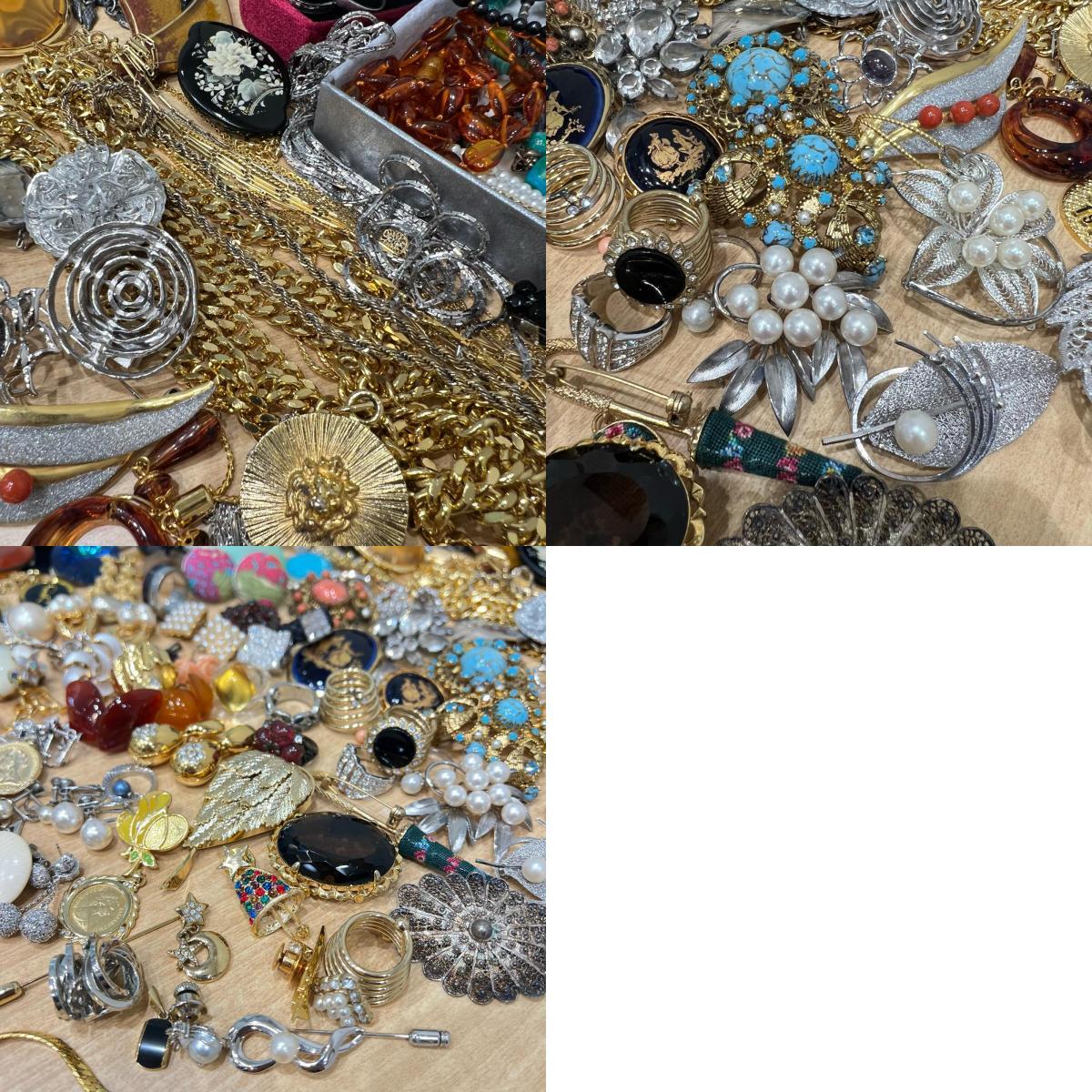 アクセサリー 大量 セット ネックレス イヤリング ブローチ ピアス 天然石 珊瑚 シルバー など_10