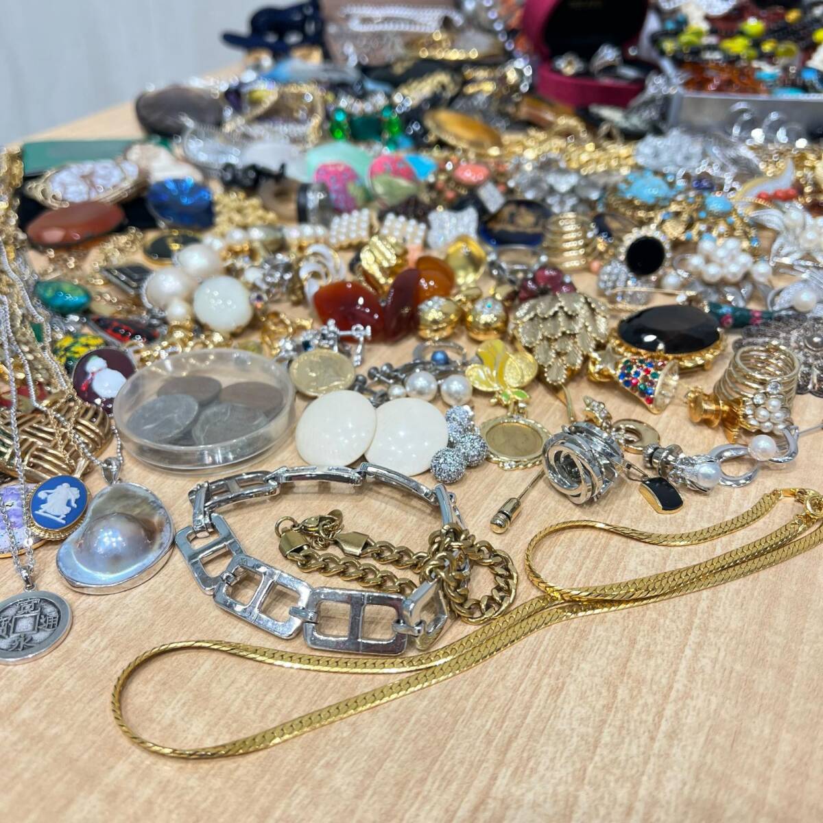 アクセサリー 大量 セット ネックレス イヤリング ブローチ ピアス 天然石 珊瑚 シルバー など_2