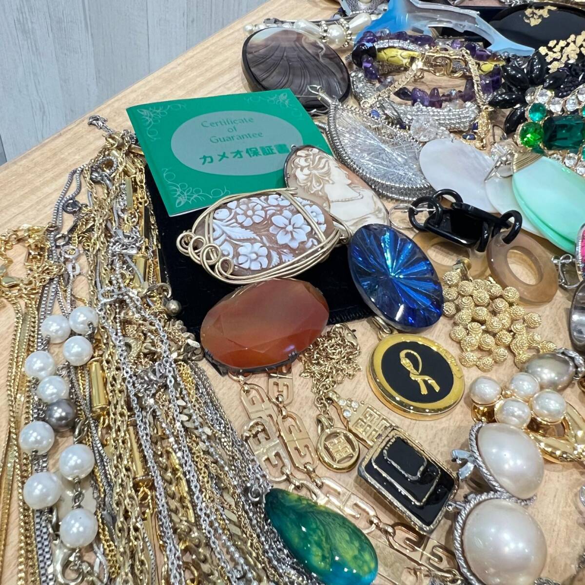 アクセサリー 大量 セット ネックレス イヤリング ブローチ ピアス 天然石 珊瑚 シルバー など_4