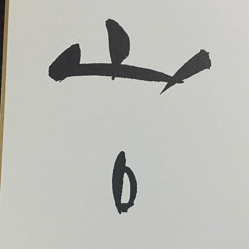 山口淑子 参議院議員 サイン 色紙 直筆 女優 李香蘭 参議院議員 揮毫