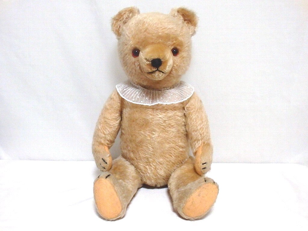 昔のハーマンテディベアMAX 約30cm ドイツ ハーマン社 / 1930-年代 ビンテージ・テディベア / 47cm(体長