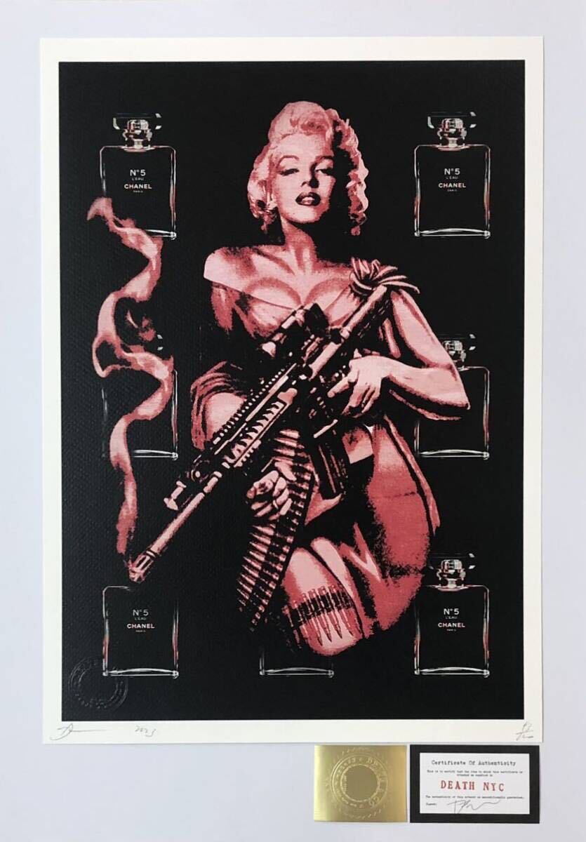 DEATH NYC アートポスター 世界限定100枚 マリリンモンロー Marilyn