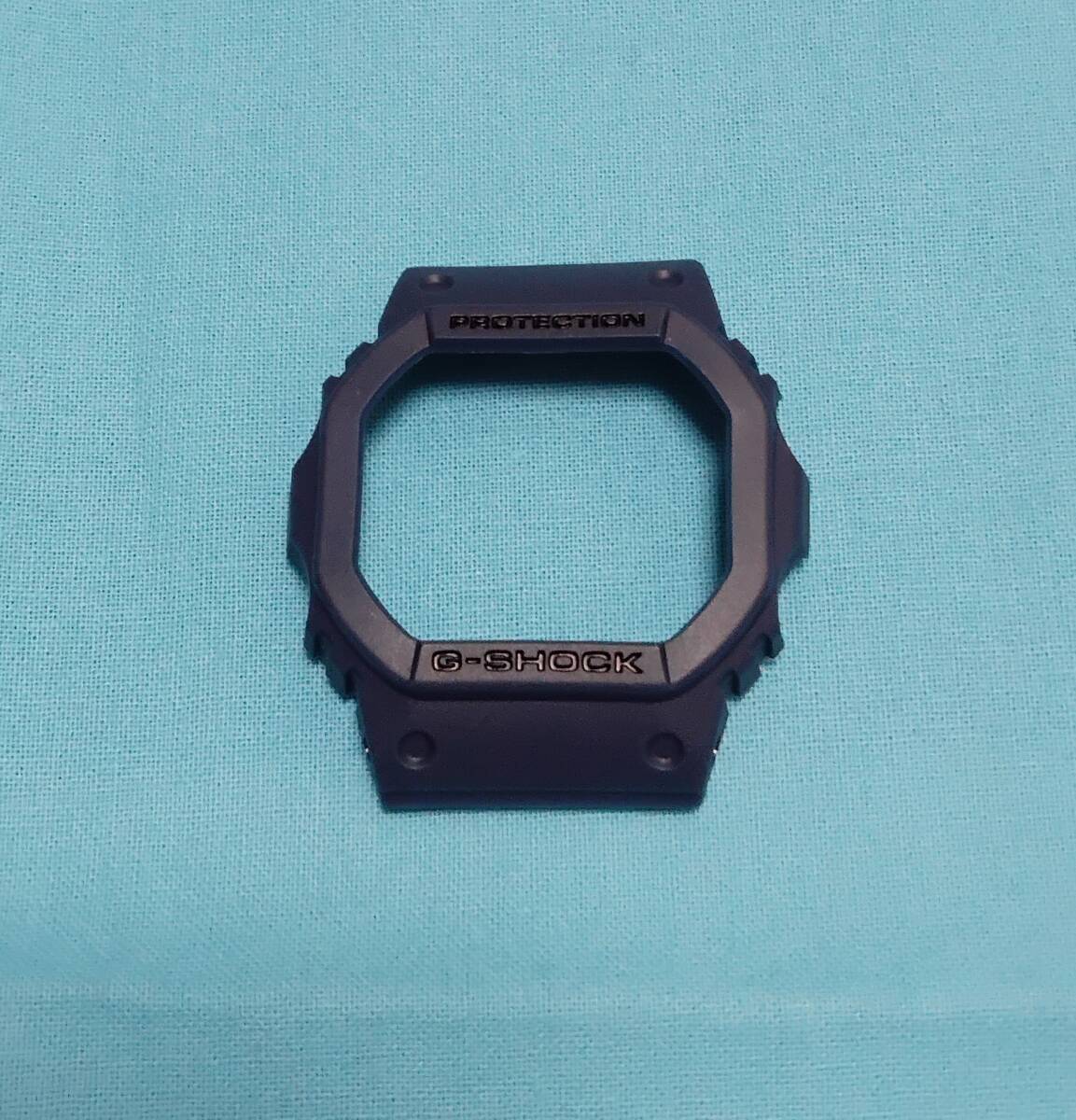 未使用】 G-SHOCK DW-5600 ベゼル ベルト セット 紺 ネイビー 黒文字 