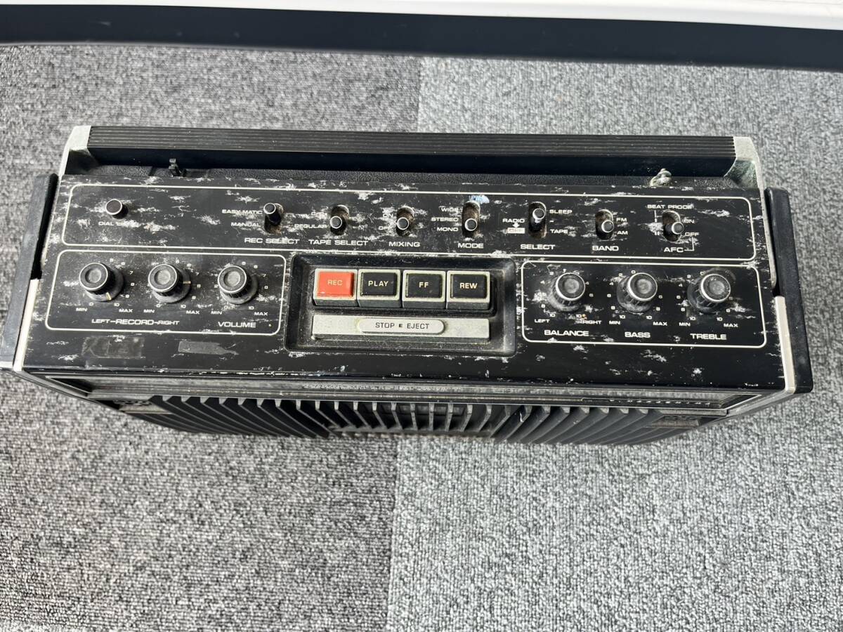 ◇ １円スタート　通電確認済み　National　ナショナル　RS-457　ラジカセ　昭和レトロ　当時物_3