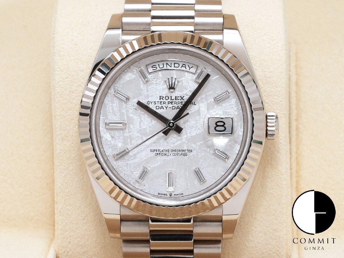 ロレックス デイデイト40 Ref.228239A 18KWG メテオライト文字盤_1