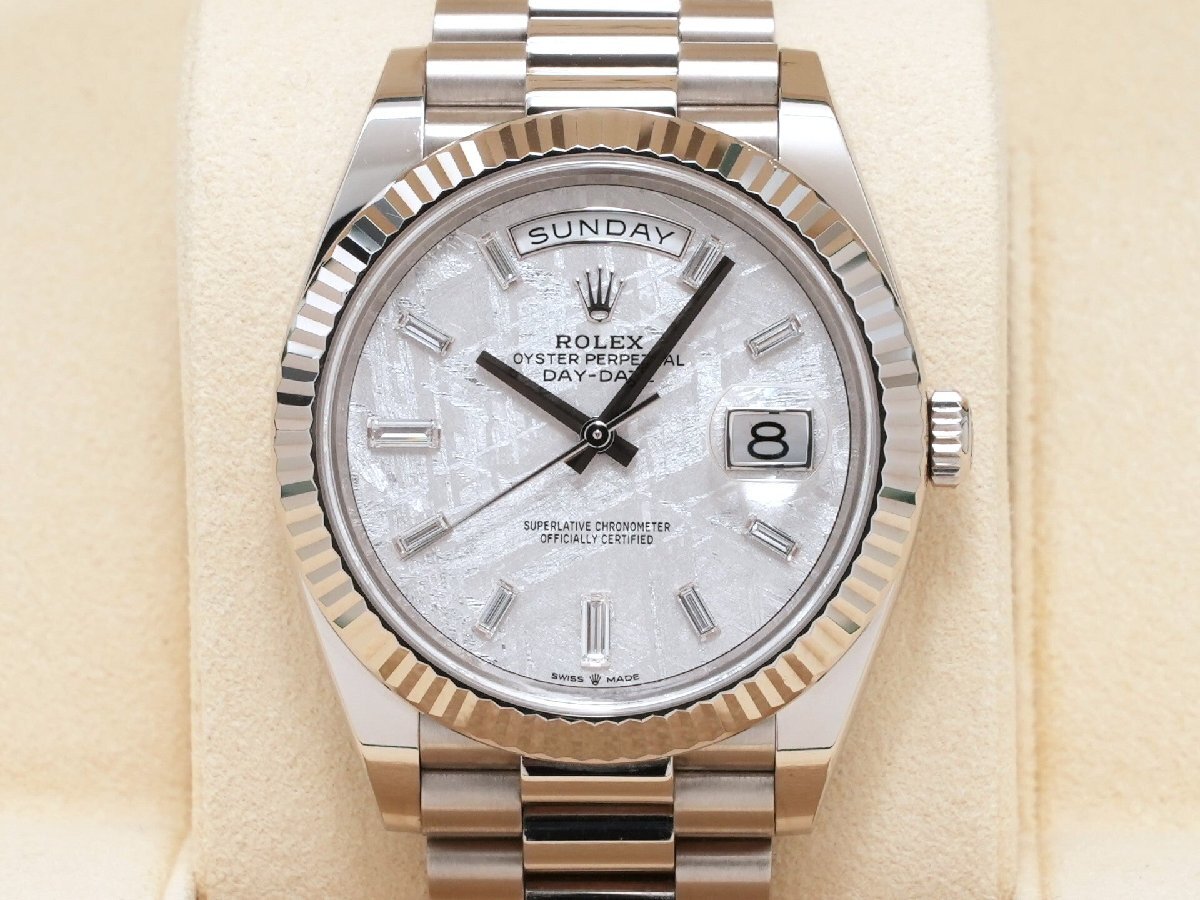 ロレックス デイデイト40 Ref.228239A 18KWG メテオライト文字盤_2