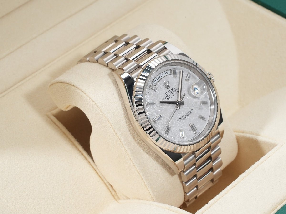 ロレックス デイデイト40 Ref.228239A 18KWG メテオライト文字盤_5