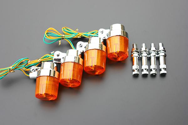 デカヨーロピ 汎用 オレンジ アルミ 新品 4個 CB400F CB750F