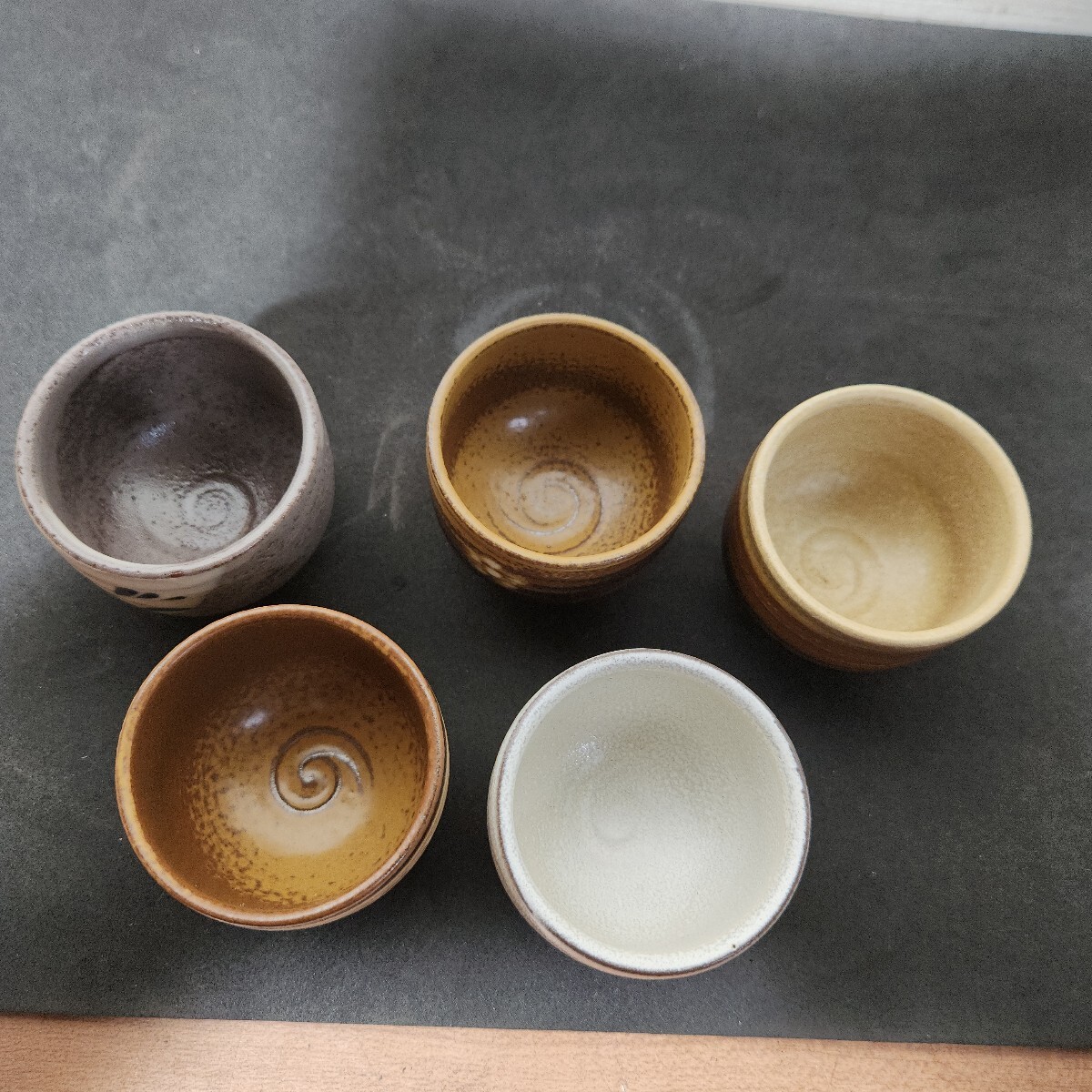 九谷焼 春画 浮世絵 枕絵 お猪口 おちょこ 5セット 昭和レトロ 酒器