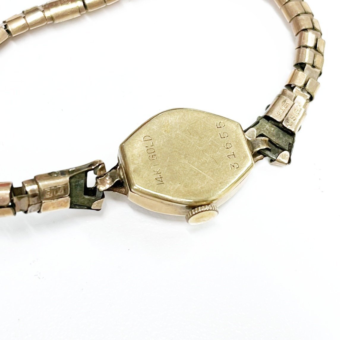 1円スタート】【アンティーク】TITUS タイタス 17石 14KTGOLD刻印 手