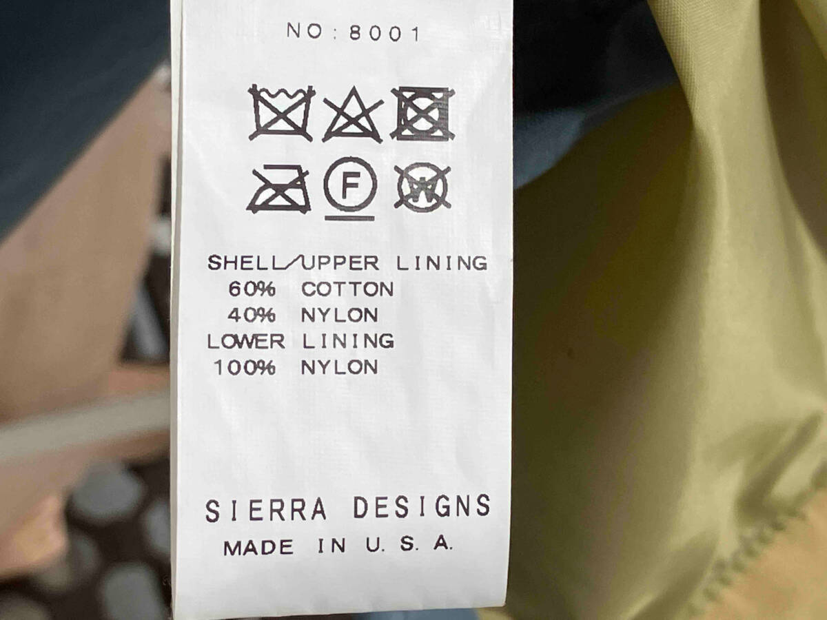 SIERRA DESIGNS シエラデザイン SHORT PARKA マウンテンショートパーカ 