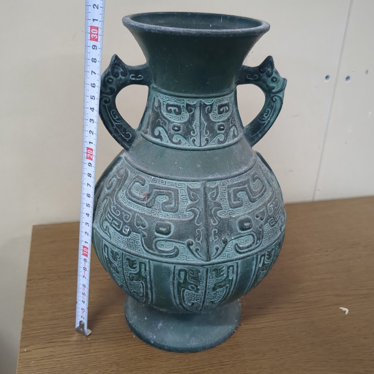銅花器 鋳銅 青銅 花瓶 中国美術 中国古玩 唐物 古銅 青銅器 華道具