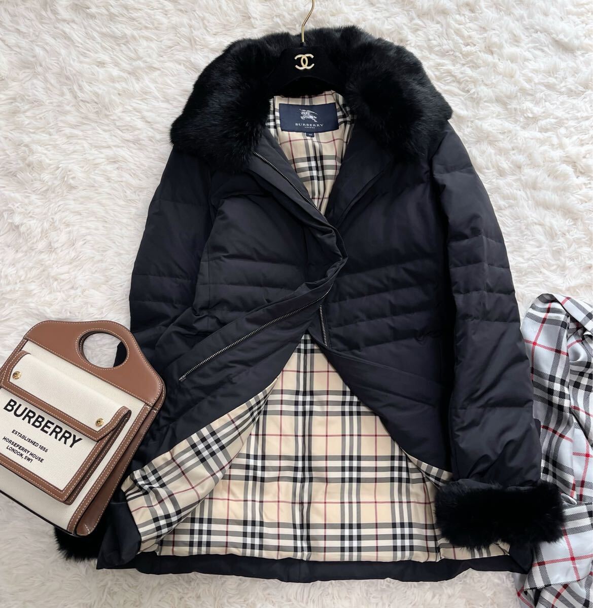 ☆新品同様☆ バーバリー BURBERRY バーバリーロンドン ダウンコート