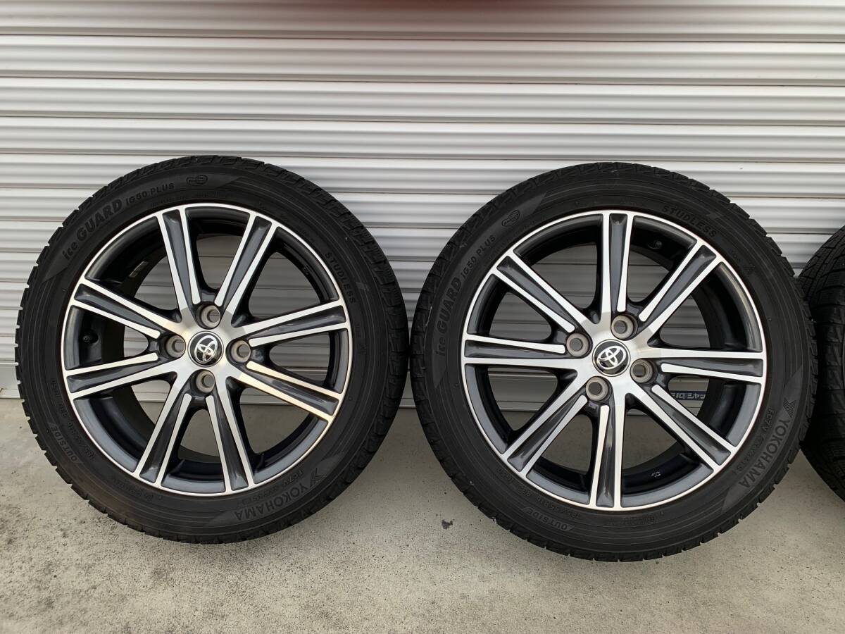 izatouichiカローラフィールダーW×B スタッドレスアルミセット トヨタ純正 160系カローラフィールダーW/B用アルミホイール＆ヨコハマ