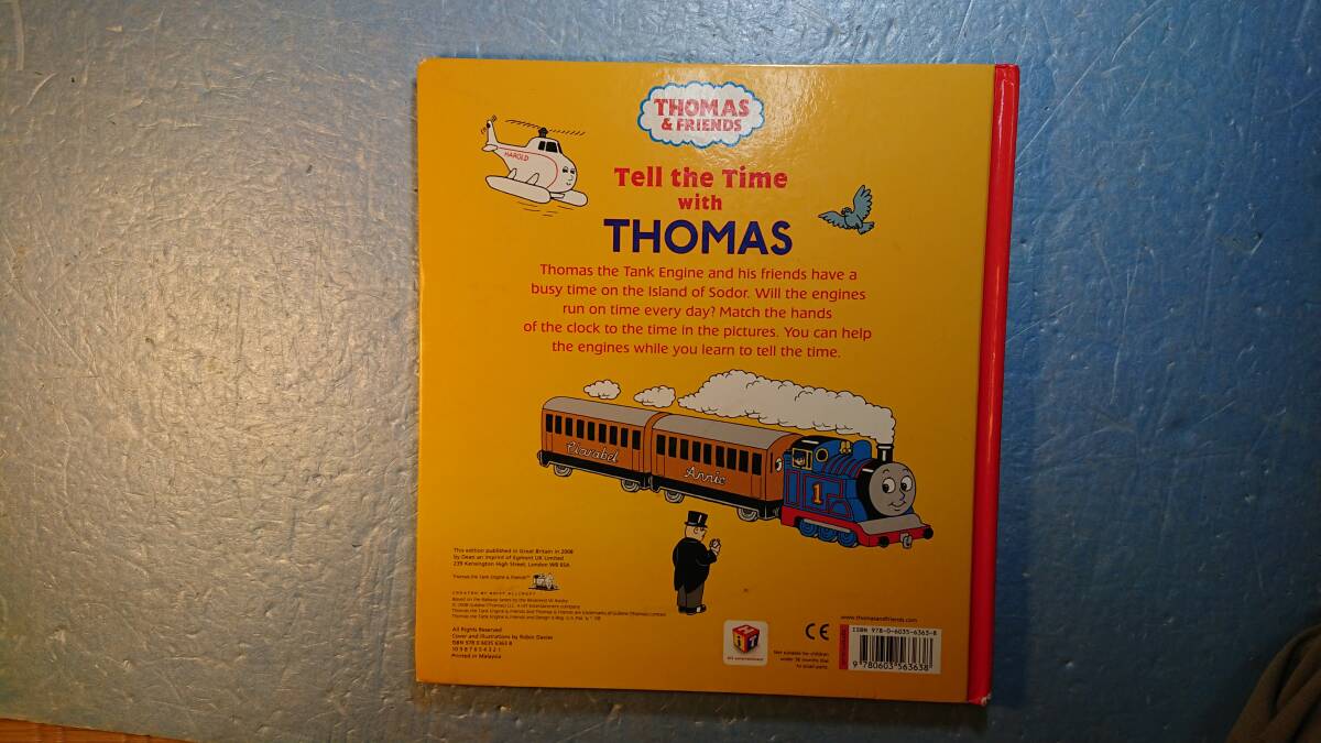 英語絵本「Tell the Time with Thomasトーマスくんいまなんじ？きかんしゃトーマスととけいであそぼう」Christopher Awdry著_2