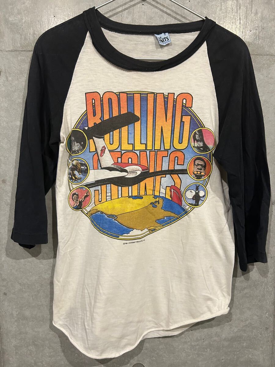1981年 80s ビンテージラグランTシャツ THE ROLLING STONES ザ