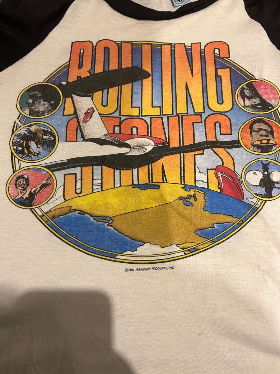 1981年 80s ビンテージラグランTシャツ THE ROLLING STONES ザ