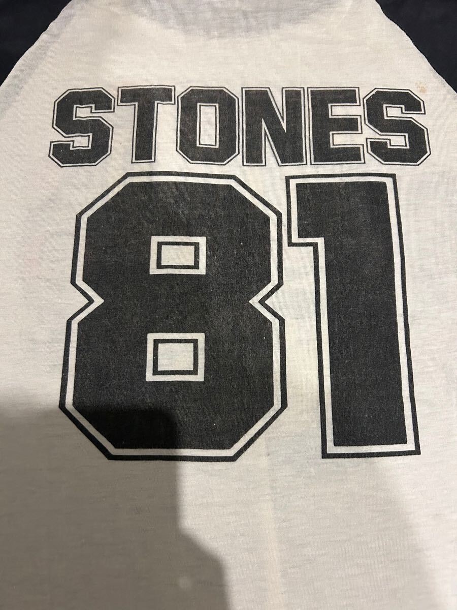 1981年 80s ビンテージラグランTシャツ THE ROLLING STONES ザ