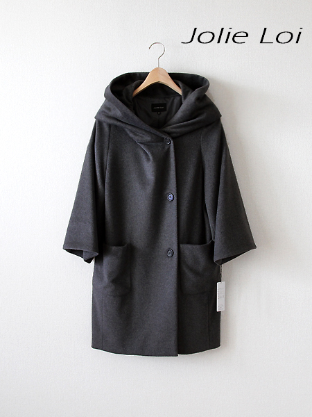ジョリーロイ811■2.9万！マルチWAYウールニュアンスコートG40
