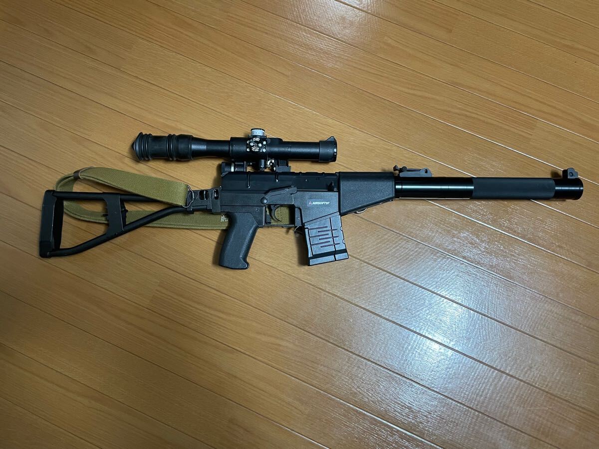 KA Asval 電動ガン　フルカスタム&電子トリガー　実物PSO-1スコープ付き_1