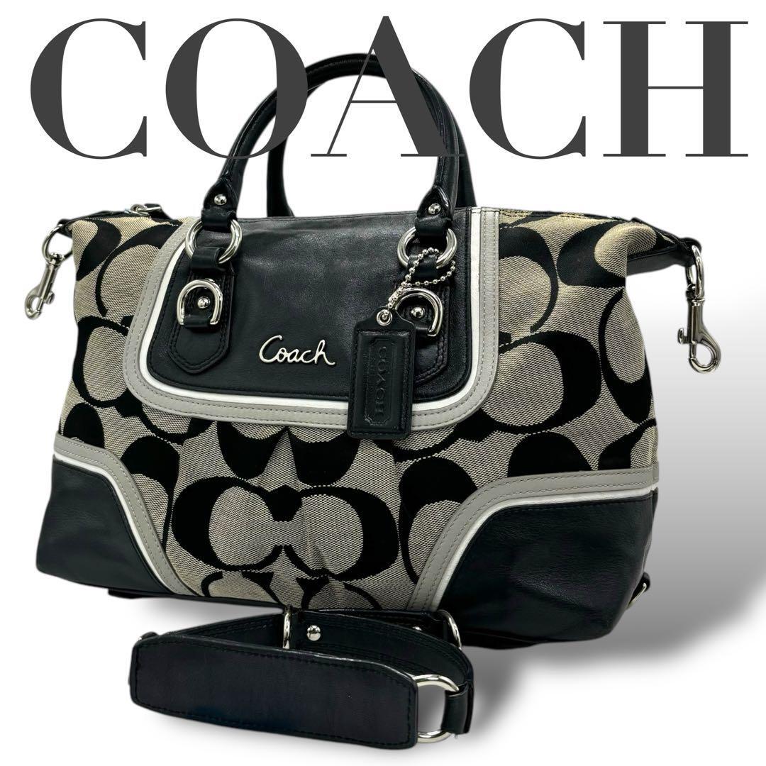 COACH コーチ ショルダーバッグ ハンドバッグ 2way シグネチャー 