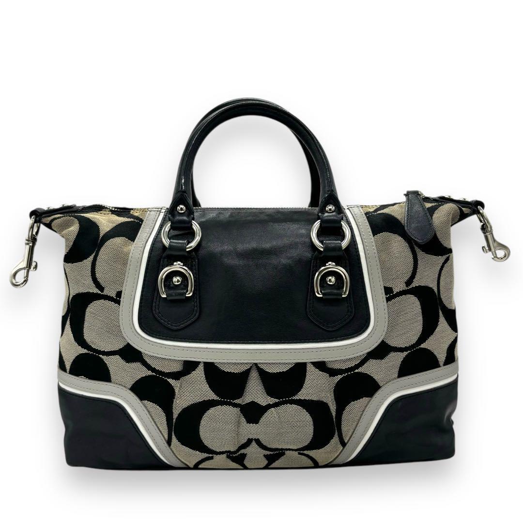 COACH コーチ ショルダーバッグ ハンドバッグ 2way シグネチャー 