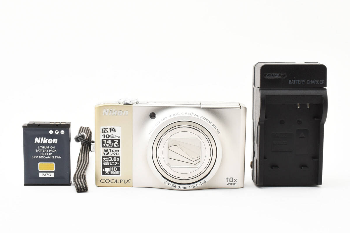 ☆動作確認済み☆ Nikon COOLPIX S8000 シャンパンシルバー コンパクト
