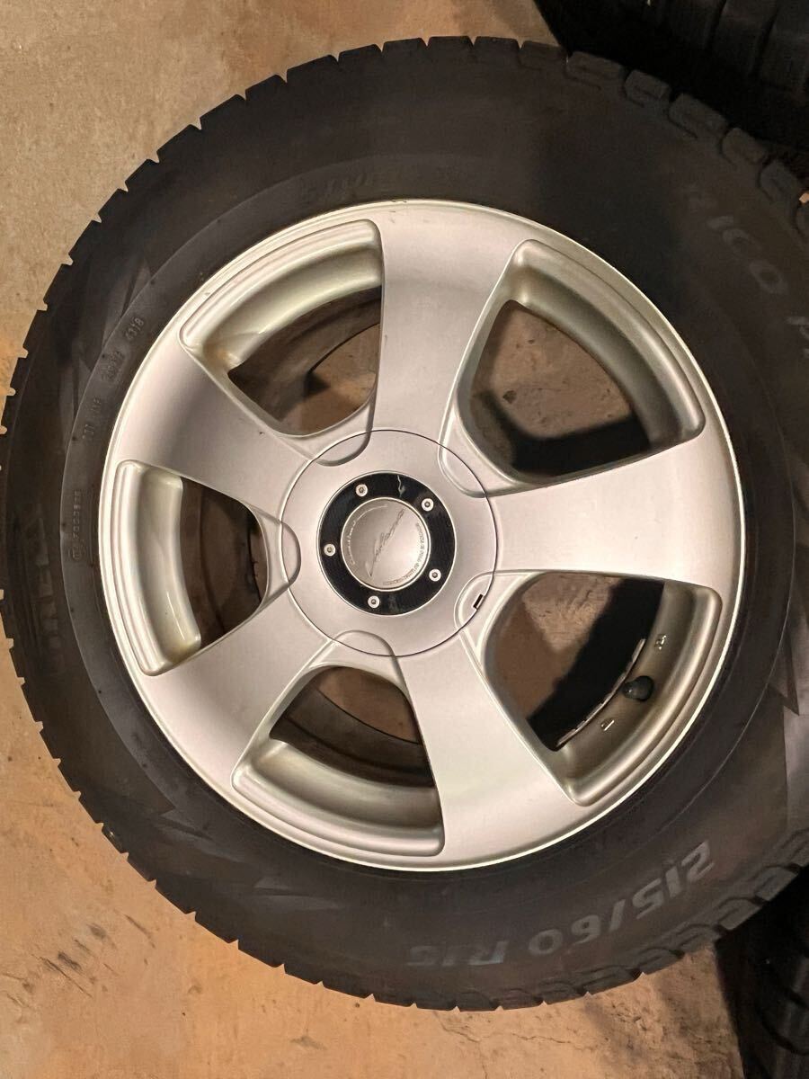 ピレリ アイスアシンメトリコプラス ホイールセット 215/60R16 16インチ7J ＋48 pcd100/114.3 マルチホール クラウン マークX フォレスター_5