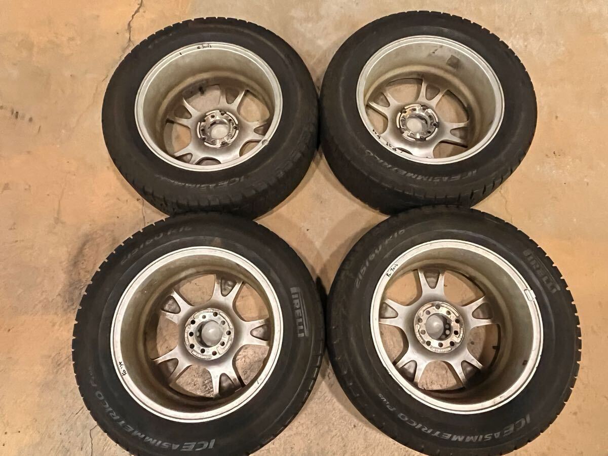 ピレリ アイスアシンメトリコプラス ホイールセット 215/60R16 16インチ7J ＋48 pcd100/114.3 マルチホール クラウン マークX フォレスター_6