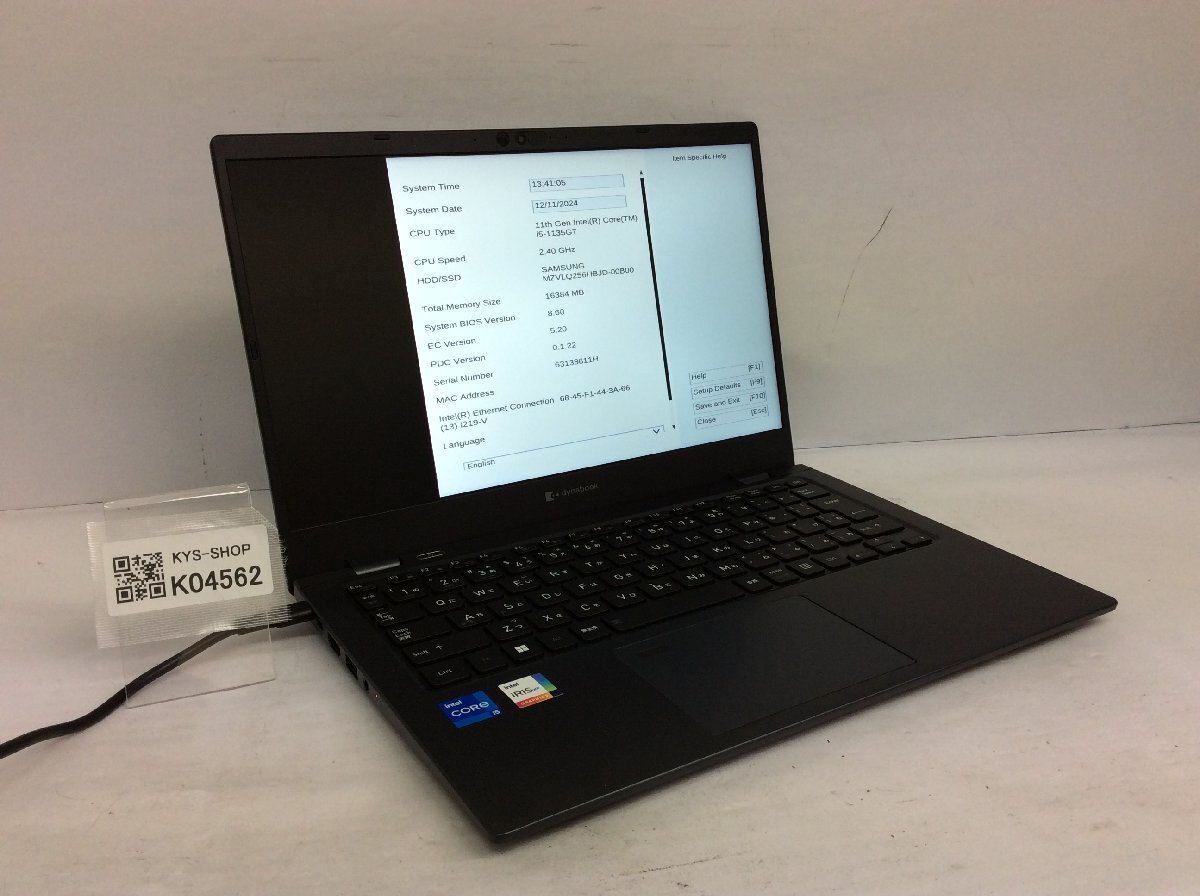 dynabook PT45EBP-SJA 16GB ストレージ無 東芝 dynabook T45 T45/EB