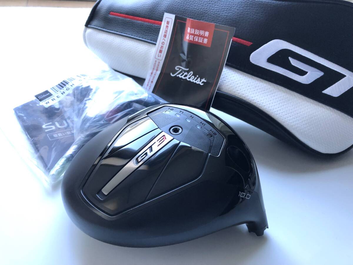 極上美品 最新 タイトリスト GT3 10.0° ドライバー ヘッド 単体 HC