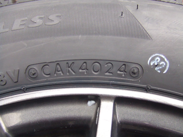 ★1円～売り切り！新品　2024年製造　ブリヂストン ブリザックVRX2　155/65R14　Wedsアルミ(中古美品)セット　PCD 100　4穴 インセット 45_10