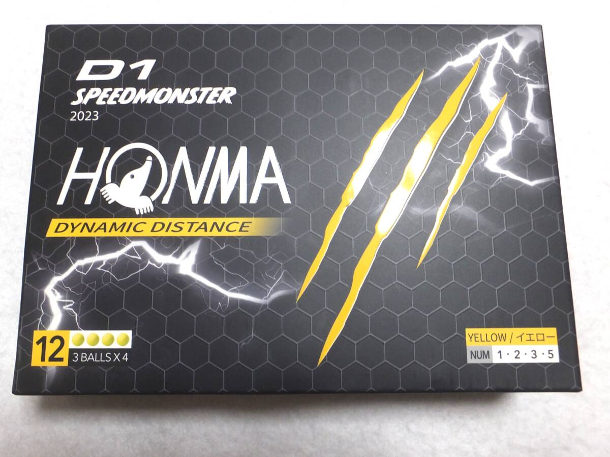 ☆ホンマ HONMA D1 SPEEDMONSTER D1 スピードモンスター2023 イエロー　1ダース 未使用品☆_2
