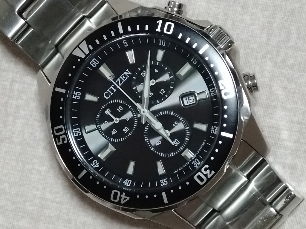 美品 シチズン H500-S064538 ブラック ソーラー メンズ CITIZEN☆H500-S064538 ソーラー メンズ腕時計 H500-S064538 シチズン