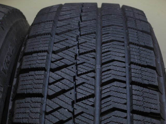 ■USED■weds JOKER14インチ(1455+45 4H PCD100)＆BS BLIZZAK VRX2 165/70R14 4本■アクア/パッソ/ヴィッツ/マーチ他■ JOKER WEDS 14インチ MAGIC Joker 0040118