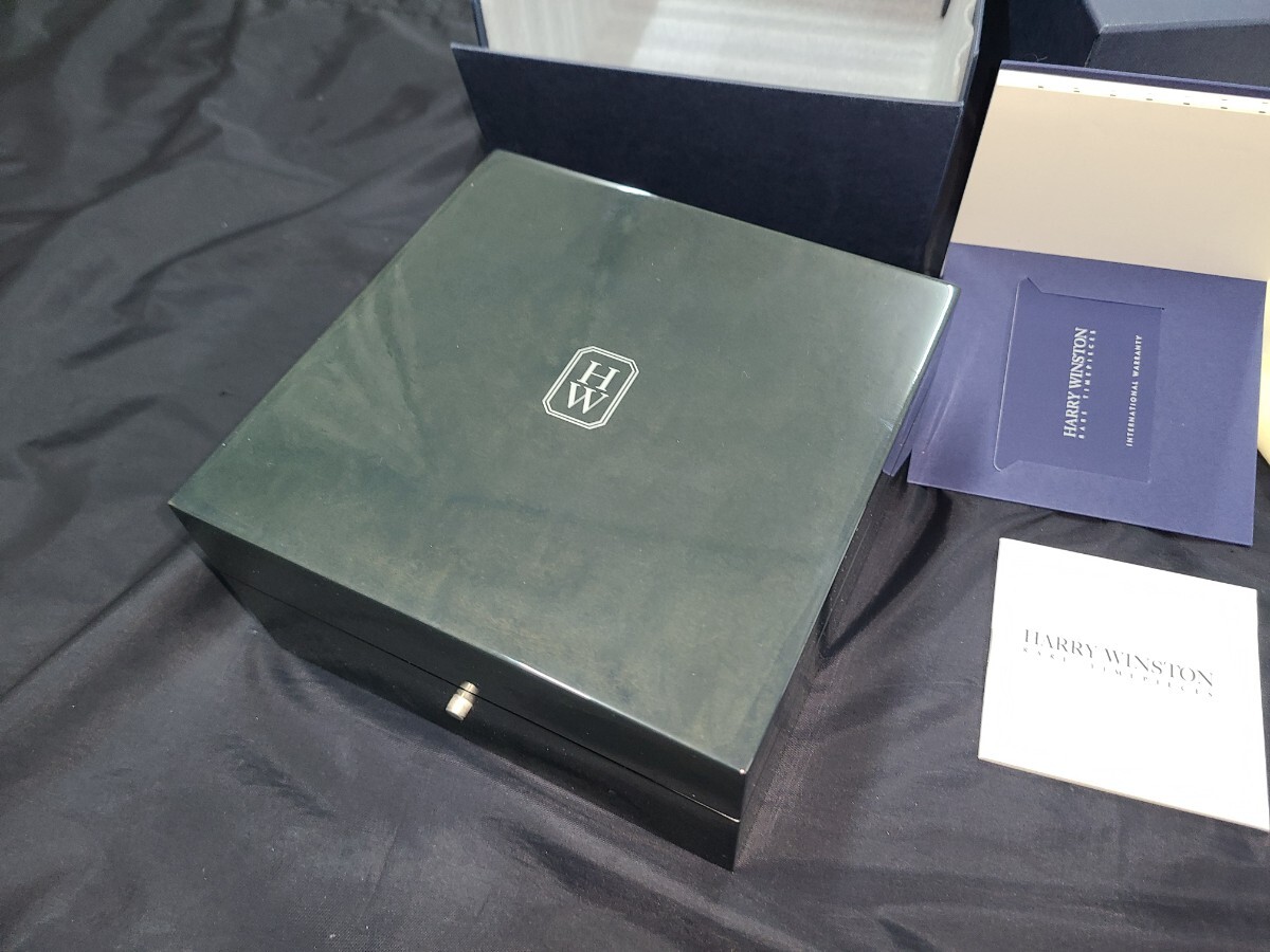 □本物ハリーウィンストン時計用BOX&ギャラ(未記入)付属品一式□HARRY 