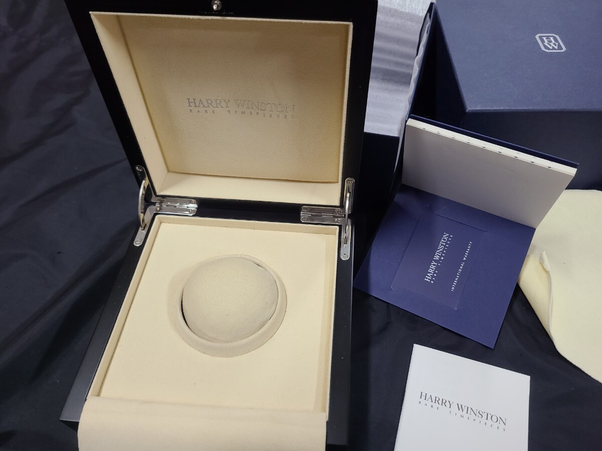 □本物ハリーウィンストン時計用BOX&ギャラ(未記入)付属品一式□HARRY 
