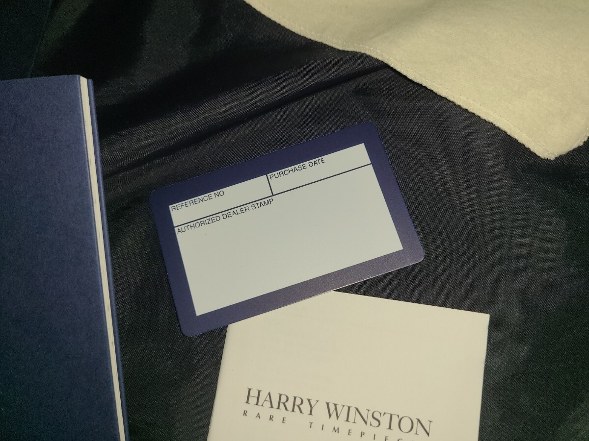 □本物ハリーウィンストン時計用BOX&ギャラ(未記入)付属品一式□HARRY 
