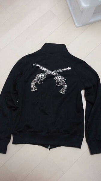 激安スタート！roar 2丁拳銃ジャージジャケット黒size2