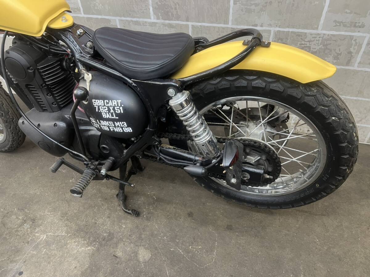 KAWASAKI　カワサキ　ESTRELLA　エストレヤ　BJ250A　書類有り　場内走行確認済み　始動動画有り　売り切り　未整備　現状車　バンガレ_10