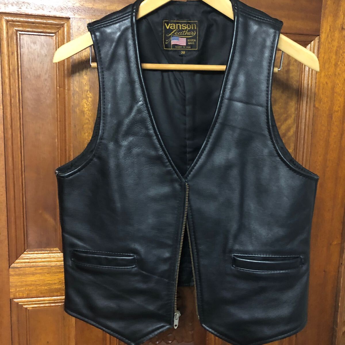 バンソン VANSON vanson ベスト 0 黒 レザー レザーベスト ブラック 