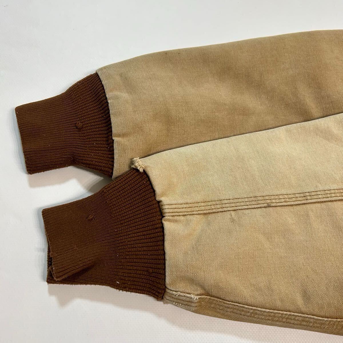 90s USA製 Carhartt アクティブジャケット ブラウン ダック フェード 