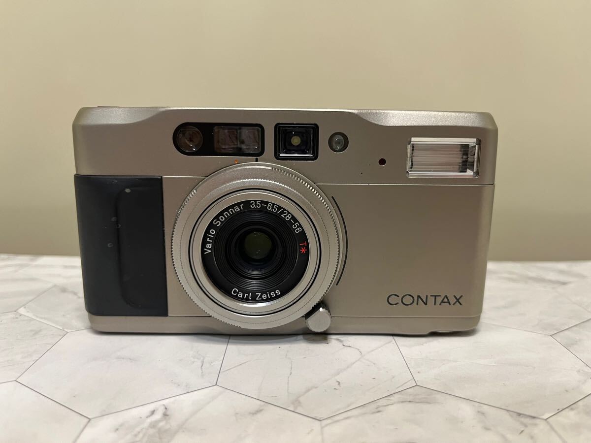 CONTAX TVS Body コンタックス コンパクト フィルムカメラ シルバー ボディ