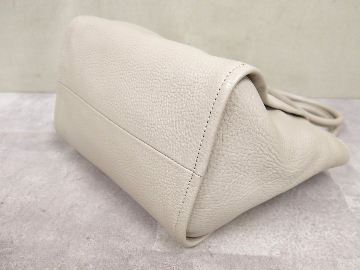 ○超美品○HIROFU ヒロフ○ロゴ型押し○カーフ レザー 本革○トート 