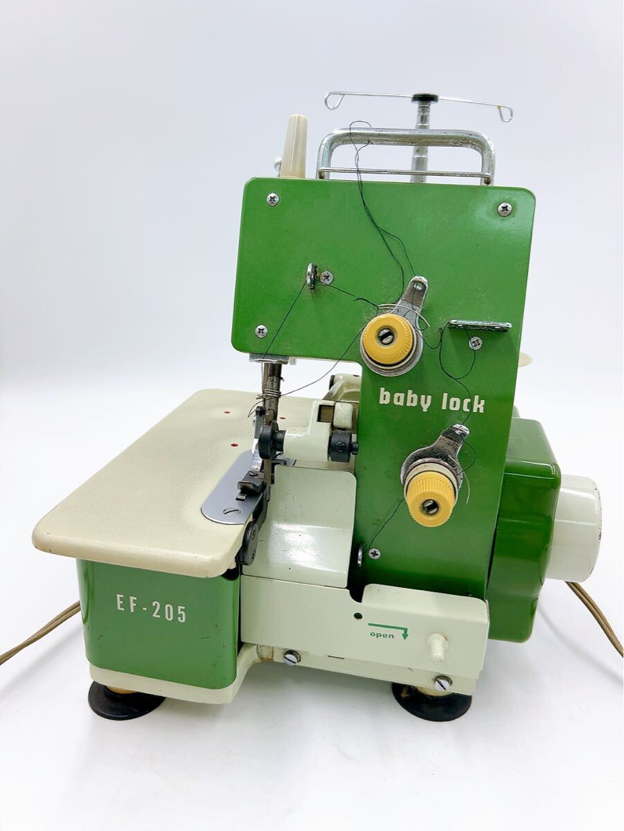 12AC083 baby lock ロックミシン EF-205 緑 グリーン ベビーロック