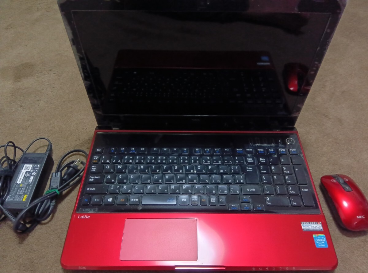 ☆ キレイですが…！NEC製ノートPC「LaVie LS150/NSR」（クリスタル