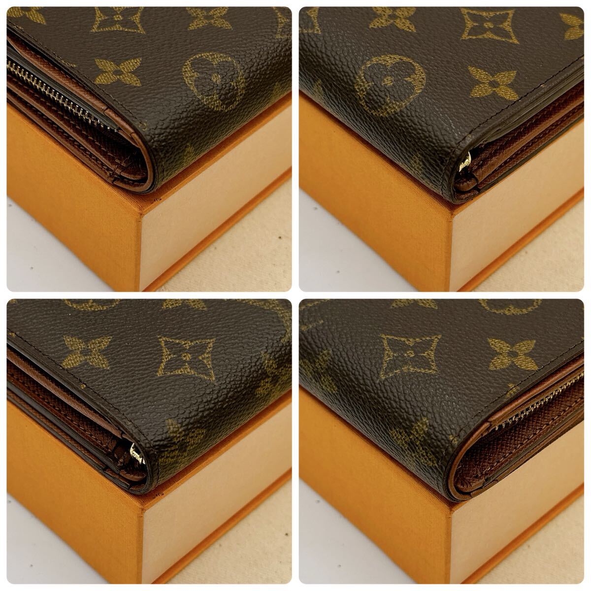 3722【美品】LOUIS VUITTON ルイヴィトン モノグラム ポルトモネ ビエ 