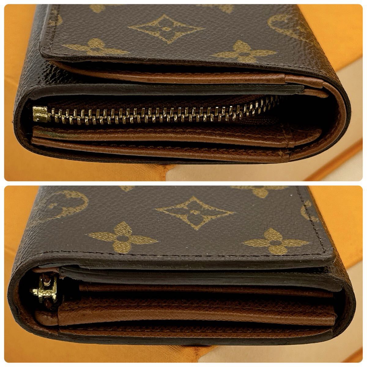 3722【美品】LOUIS VUITTON ルイヴィトン モノグラム ポルトモネ ビエ 