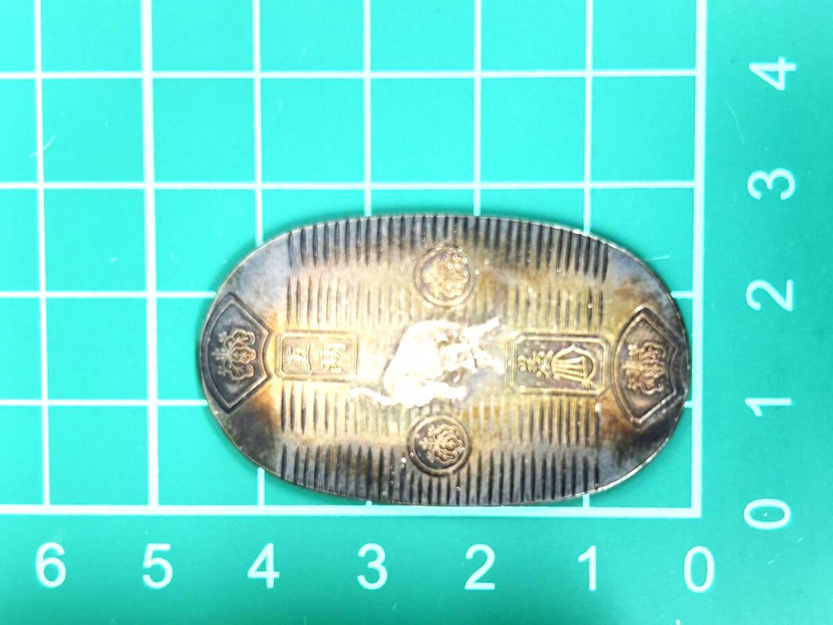 ♪純銀小判 10g 純銀999.9 縦45mm×横27mm アンティーク 硬貨