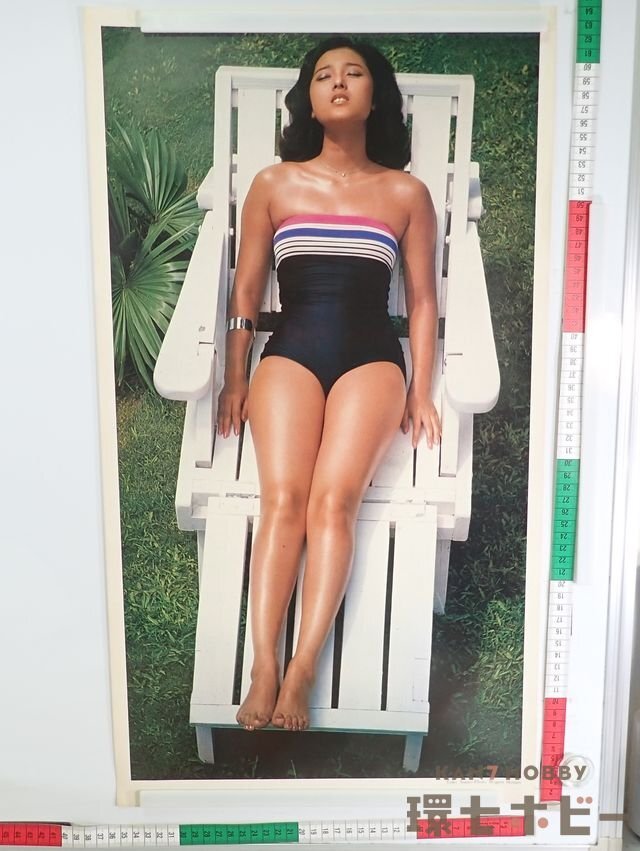 0QK37◇当時物 1979年 浅野ゆう子 35㎝×64㎝ カレンダー 裁断済み
